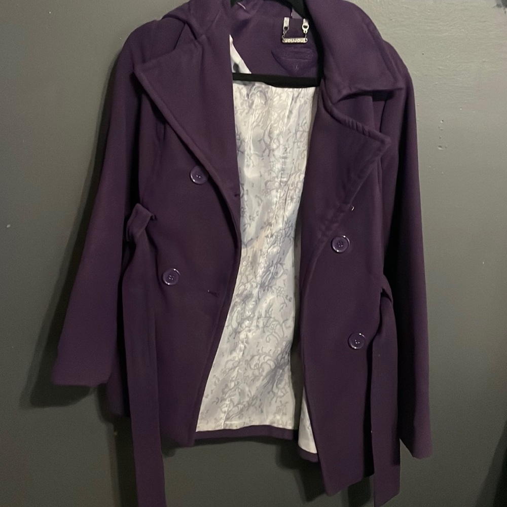 Purple pea coat